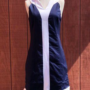 Lauren James Adrienne Dress - Navy/White